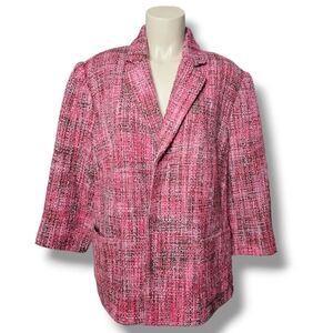 ECI NEW YORK wool blend open face blazer. 2X